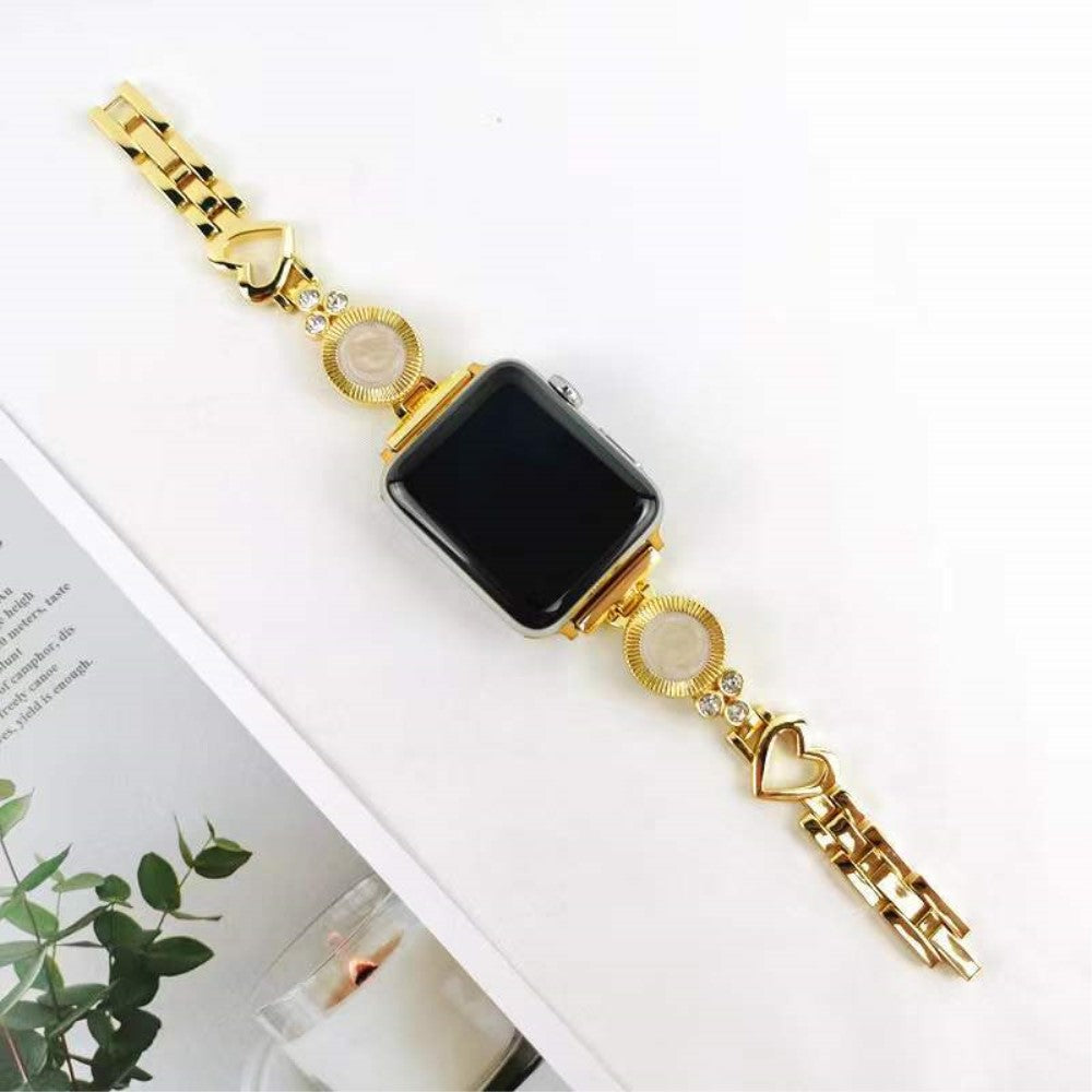 Mega fantastisk Universal Apple Metal og  Rhinsten Urrem - Guld#serie_3