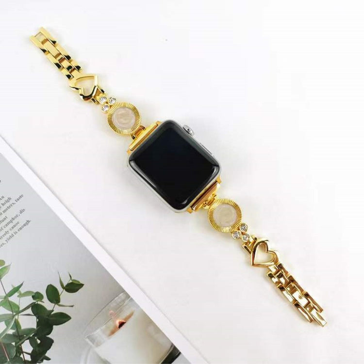 Mega fantastisk Universal Apple Metal og  Rhinsten Urrem - Guld#serie_3