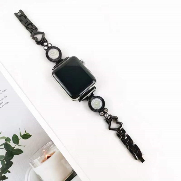 Mega fantastisk Universal Apple Metal og  Rhinsten Urrem - Sort#serie_4
