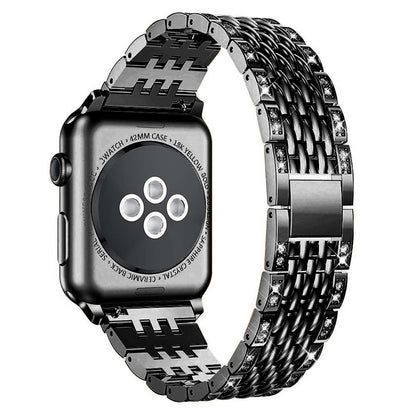 Vildt kønt Universal Apple Metal og Rhinsten Rem - Sort#serie_2