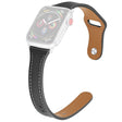 Nice Apple Watch Series 7 45mm Genuine Leather Strap - Size: L