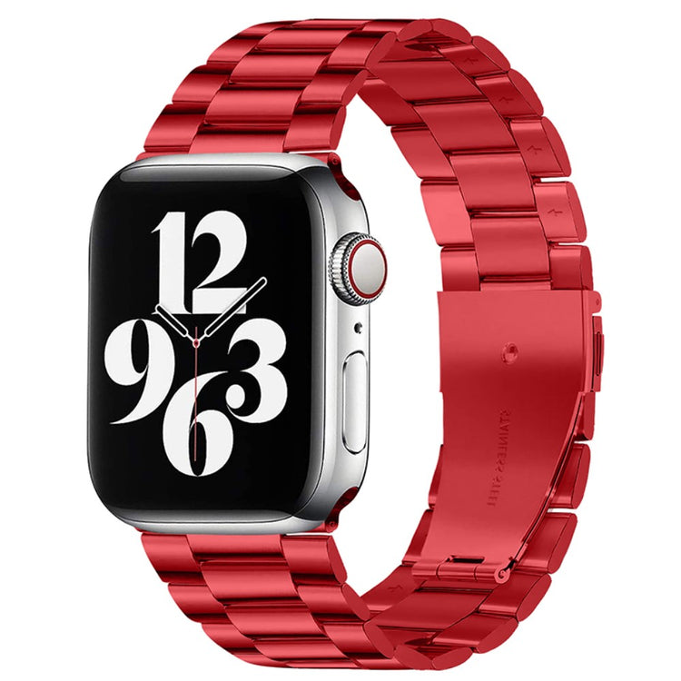 Mega pænt Apple Watch Series 7 45mm Metal Rem - Rød#serie_3