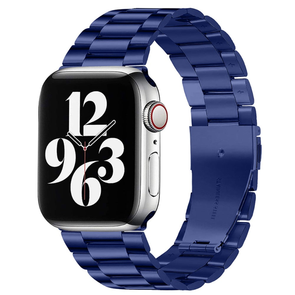 Mega pænt Apple Watch Series 7 45mm Metal Rem - Blå#serie_4