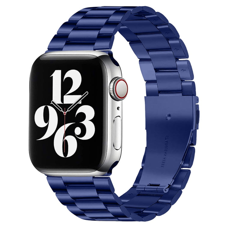 Mega pænt Apple Watch Series 7 45mm Metal Rem - Blå#serie_4