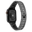 Strong Apple Watch Series 7 45mm Metal and Rhinestone Strap