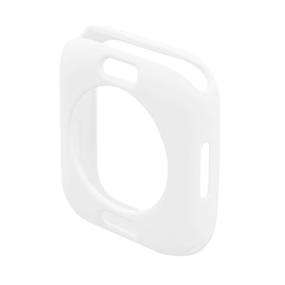 Super Godt Apple Watch Series 7 45mm Cover med Skærmbeskytter i Silikone - Hvid#serie_2