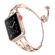 Strong Apple Watch Series 7 45mm Metal and Rhinestone Strap