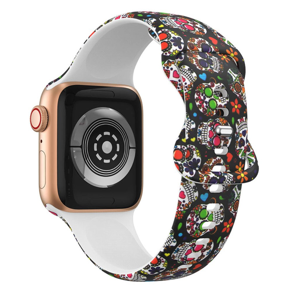 Meget fint Apple Watch Series 7 45mm Silikone Rem - Flerfarvet#serie_10