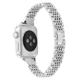 Superb Apple Watch Series 7 45mm Metal and Rhinestone Strap