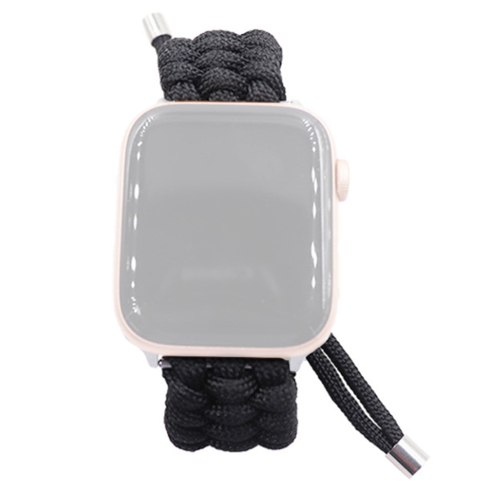 Rigtigt cool Apple Watch Series 7 45mm Nylon Rem - Sort#serie_4