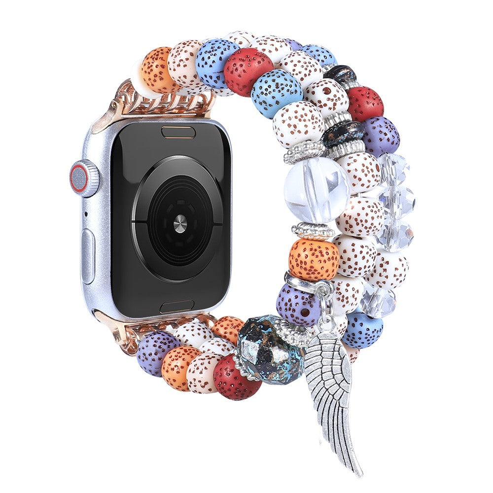 Slidstærk Apple Watch Series 7 45mm Rhinsten Rem - Flerfarvet#serie_3