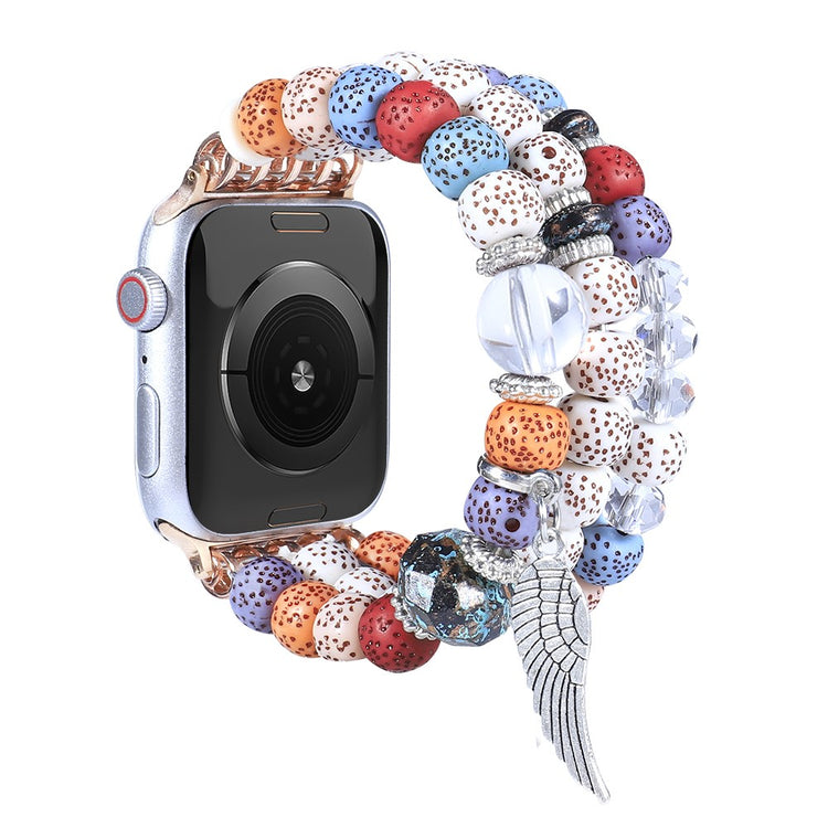 Slidstærk Apple Watch Series 7 45mm Rhinsten Rem - Flerfarvet#serie_3