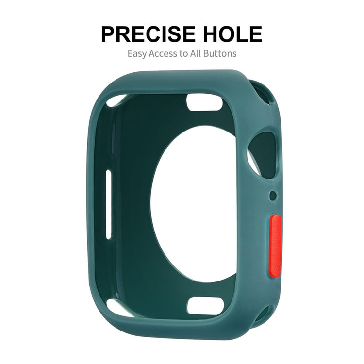Vildt Fed Apple Watch Series 7 45mm Cover med Skærmbeskytter i Silikone - Blå#serie_8