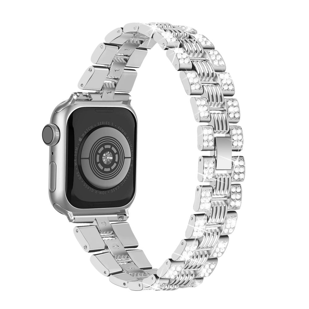 Apple Watch Series 7 45mm Metal Rem med Cover - Sølv#serie_5