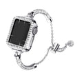 Superb Apple Watch Series 7 45mm Metal and Rhinestone Strap