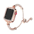 Strong Apple Watch Series 7 45mm Metal and Rhinestone Strap