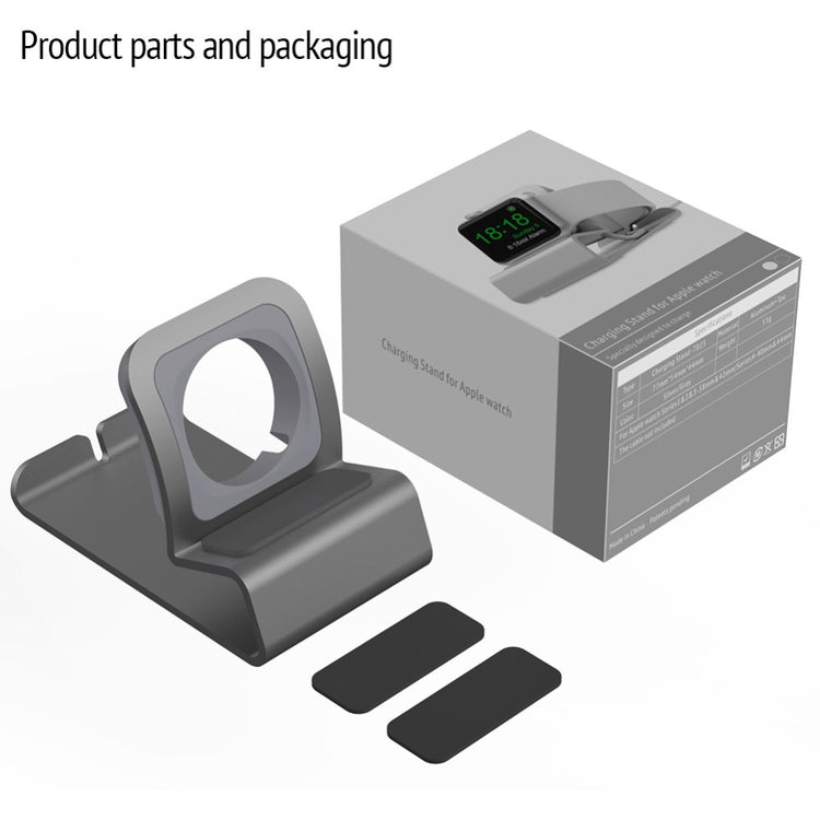 Apple Watch Series 7 45mm Metal Holder - Sølv#serie_1