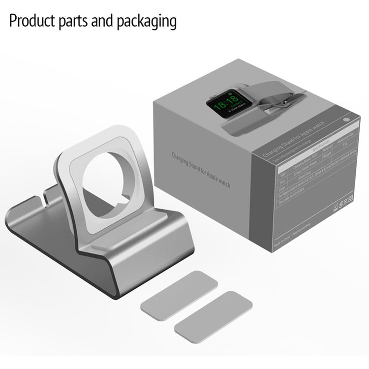 Apple Watch Series 7 45mm Metal Holder - Sølv#serie_2