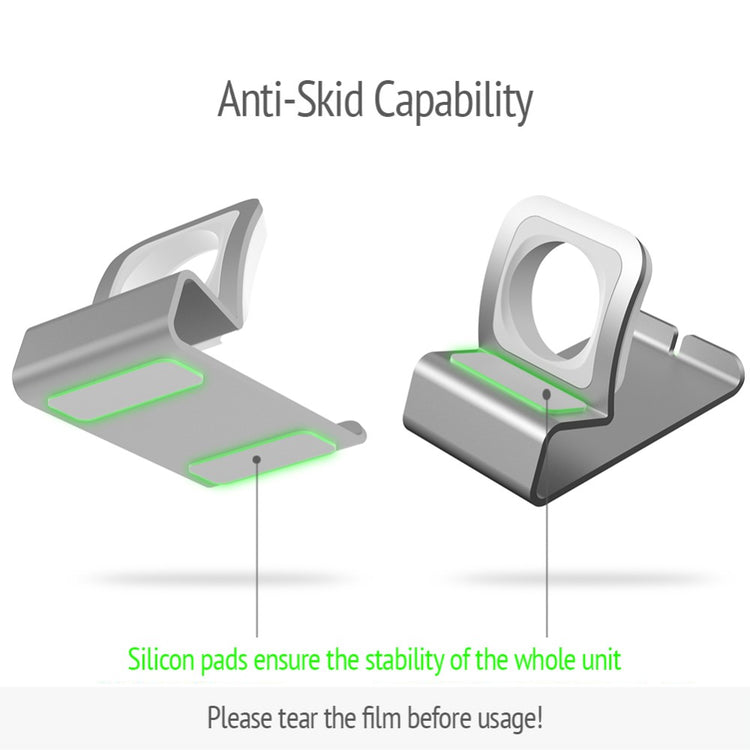 Apple Watch Series 7 45mm Metal Holder - Sølv#serie_2