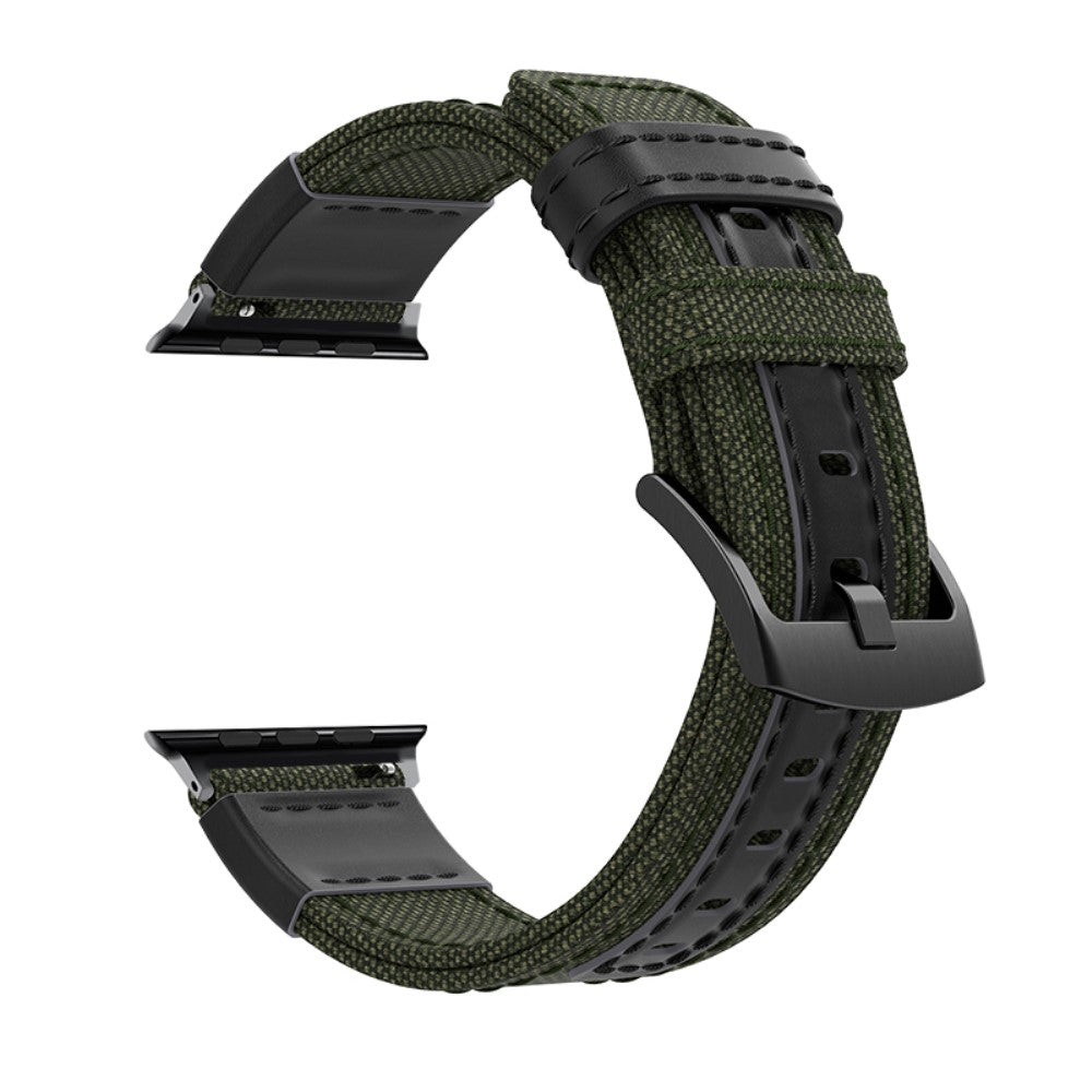 Super fantastisk Apple Watch Series 7 45mm Nylon Rem - Grøn#serie_1
