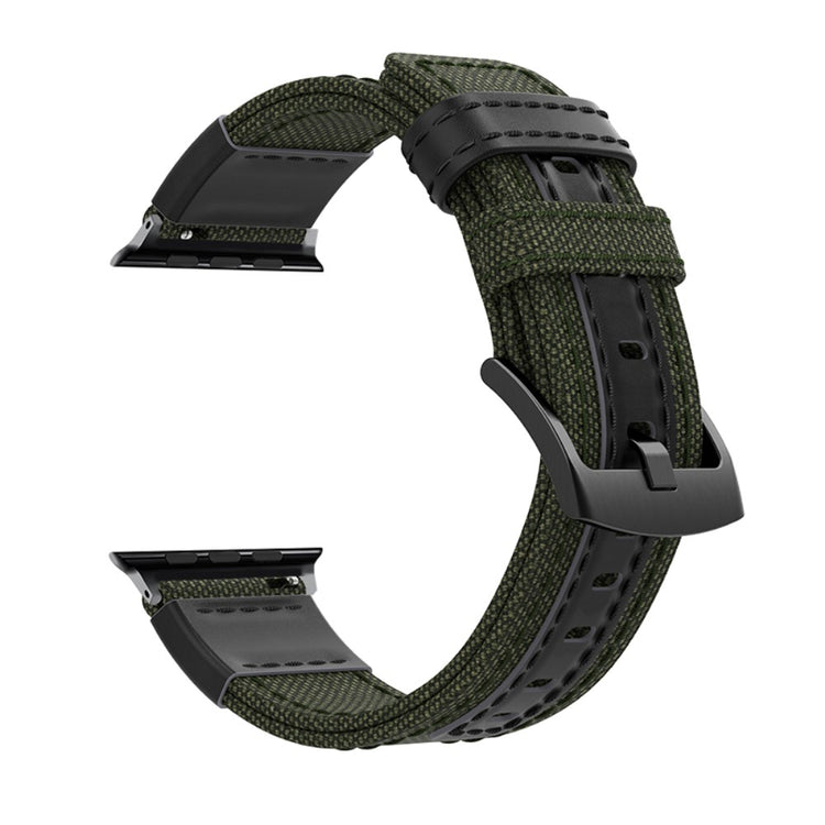 Super fantastisk Apple Watch Series 7 45mm Nylon Rem - Grøn#serie_1