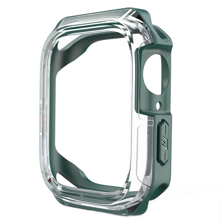 Apple Watch Series 7 45mm Gennemsigtig Silikone Bumper  - Blå#serie_1