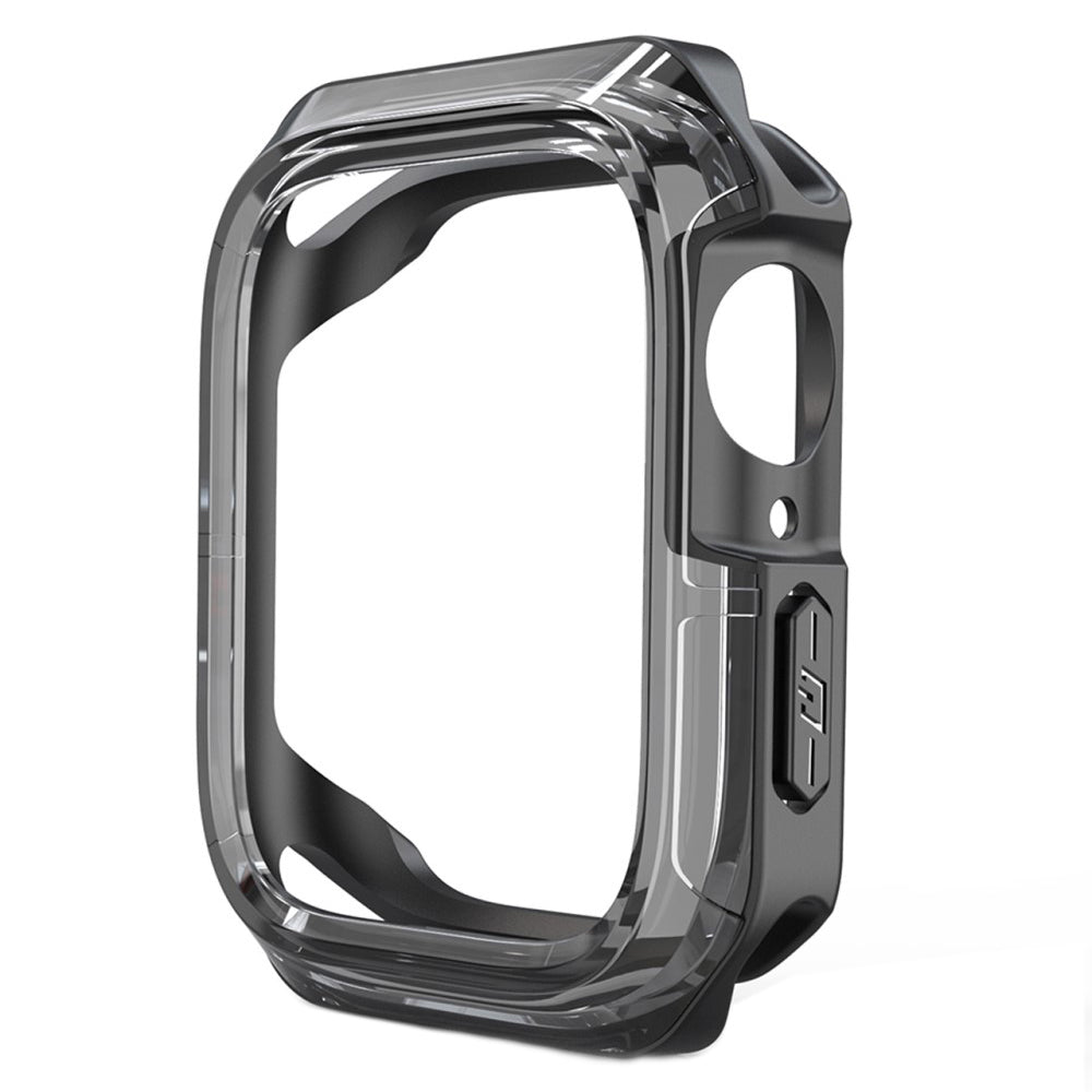Apple Watch Series 7 45mm Gennemsigtig Silikone Bumper  - Sort#serie_5