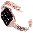 Lovely Apple Watch Series 7 45mm Metal and Rhinestone Strap