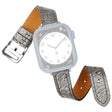 Timeless Apple Watch Series 7 45mm Genuine Leather Strap
