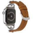Sweet Apple Watch Series 7 45mm Metal and PU Leather Strap
