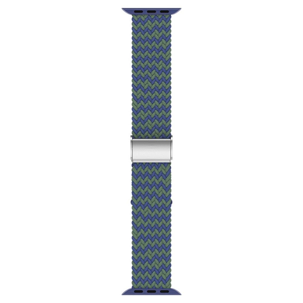 Rigtigt hårdfør Apple Watch Series 7 45mm Stof Urrem - Grøn#serie_1