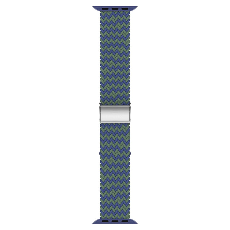 Rigtigt hårdfør Apple Watch Series 7 45mm Stof Urrem - Grøn#serie_1