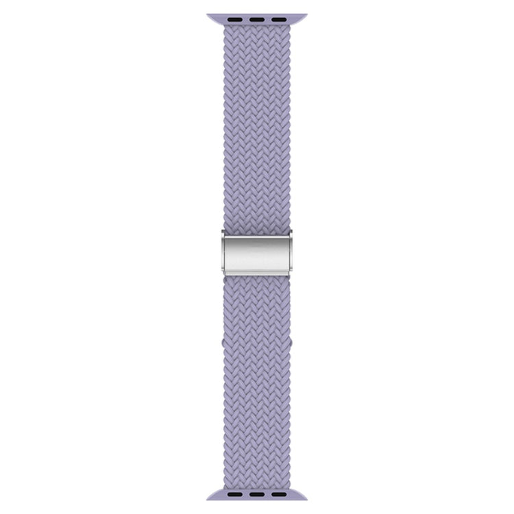 Rigtigt hårdfør Apple Watch Series 7 45mm Stof Urrem - Lilla#serie_15