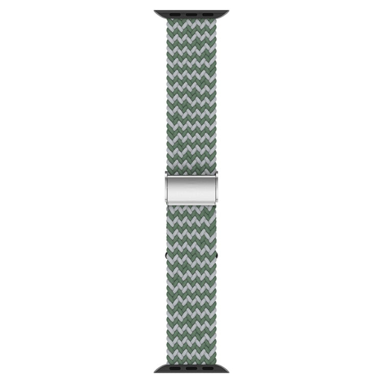 Rigtigt hårdfør Apple Watch Series 7 45mm Stof Urrem - Grøn#serie_24