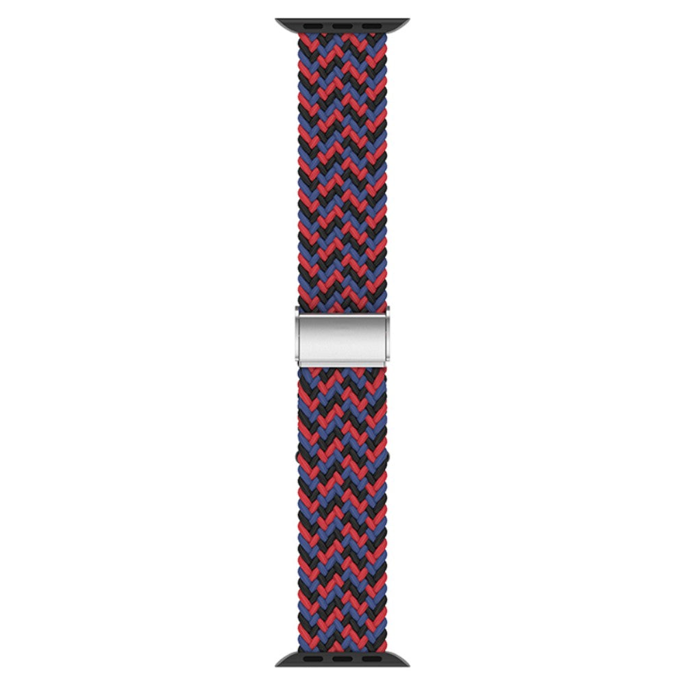 Rigtigt hårdfør Apple Watch Series 7 45mm Stof Urrem - Rød#serie_5