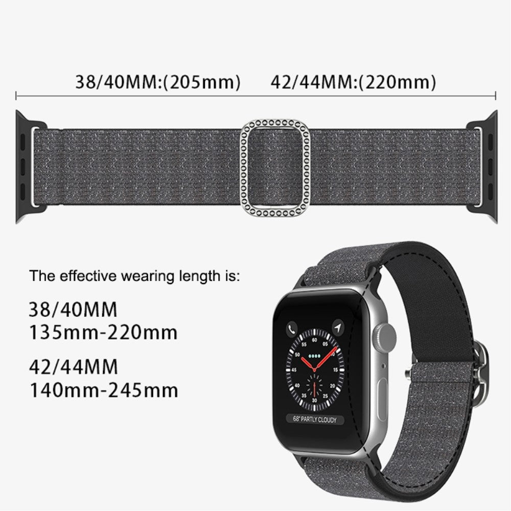 Mega fint Apple Watch Series 7 45mm Stof Urrem - Lilla#serie_1