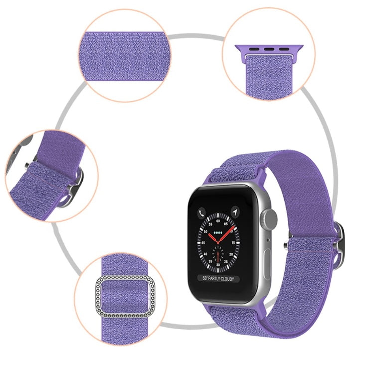 Mega fint Apple Watch Series 7 45mm Stof Urrem - Guld#serie_7