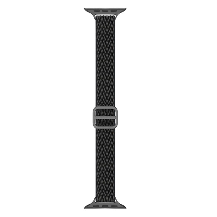 Rigtigt skøn Apple Watch Series 7 45mm Stof Urrem - Sort#serie_1