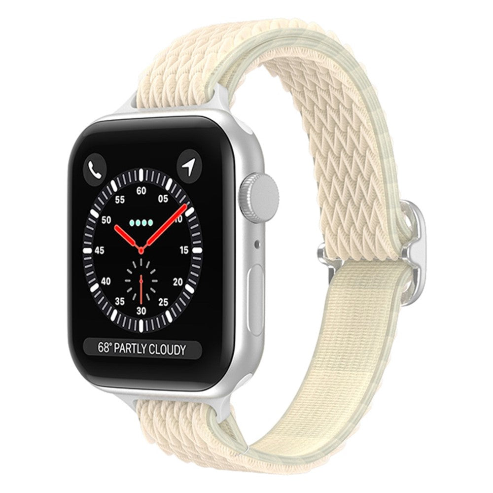 Rigtigt skøn Apple Watch Series 7 45mm Stof Urrem - Brun#serie_5