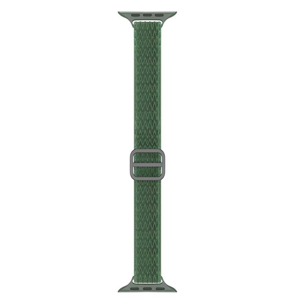 Rigtigt skøn Apple Watch Series 7 45mm Stof Urrem - Grøn#serie_6