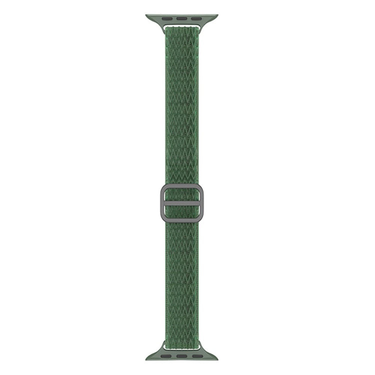 Rigtigt skøn Apple Watch Series 7 45mm Stof Urrem - Grøn#serie_6