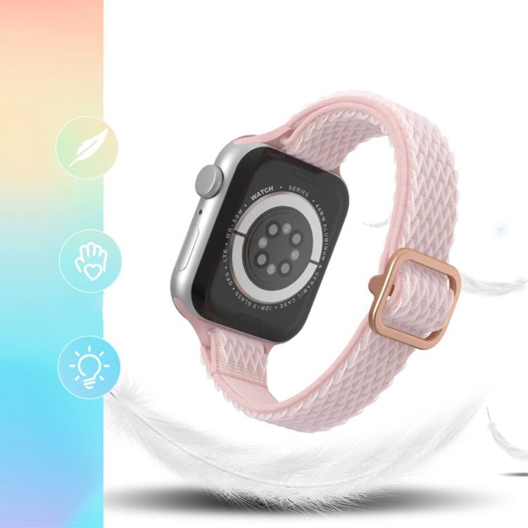 Rigtigt skøn Apple Watch Series 7 45mm Stof Urrem - Grøn#serie_6