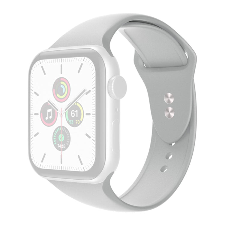Fremragende Universal Apple Silikone Rem - Sølv#serie_4