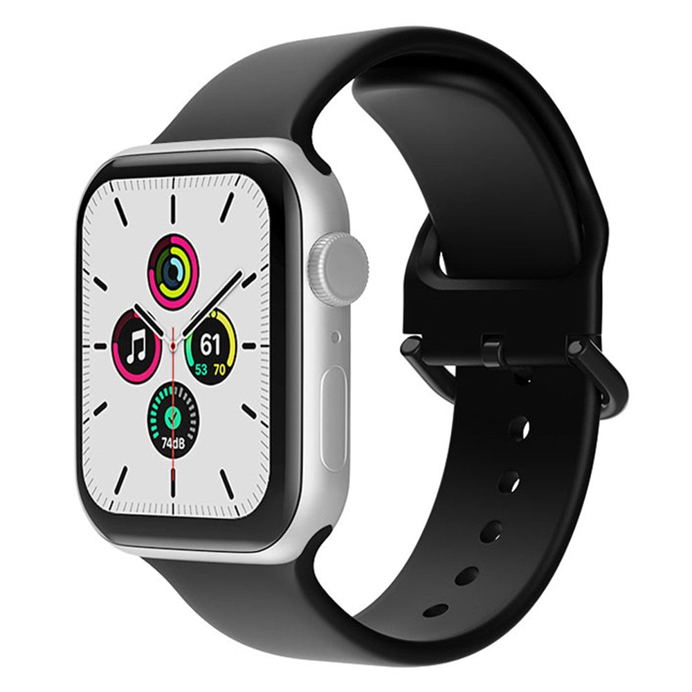 Super flot Universal Apple Silikone Urrem - Sort#serie_6