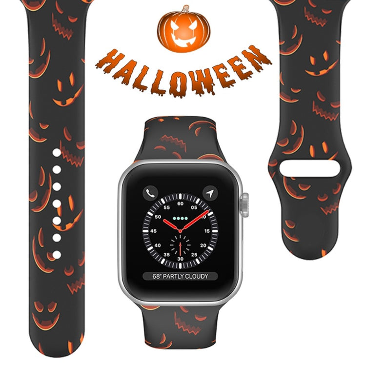 Helt vildt slidstærk Universal Apple Silikone Urrem - Orange#serie_1