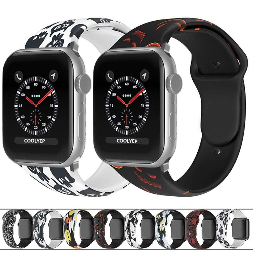 Helt vildt slidstærk Universal Apple Silikone Urrem - Hvid#serie_6