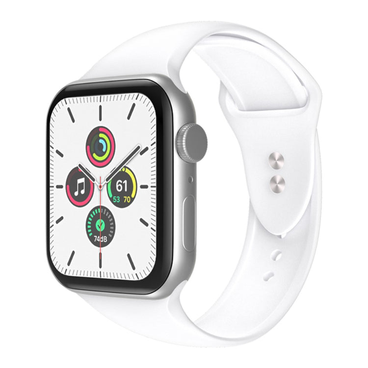 Helt vildt fantastisk Universal Apple Silikone Urrem - Hvid#serie_2