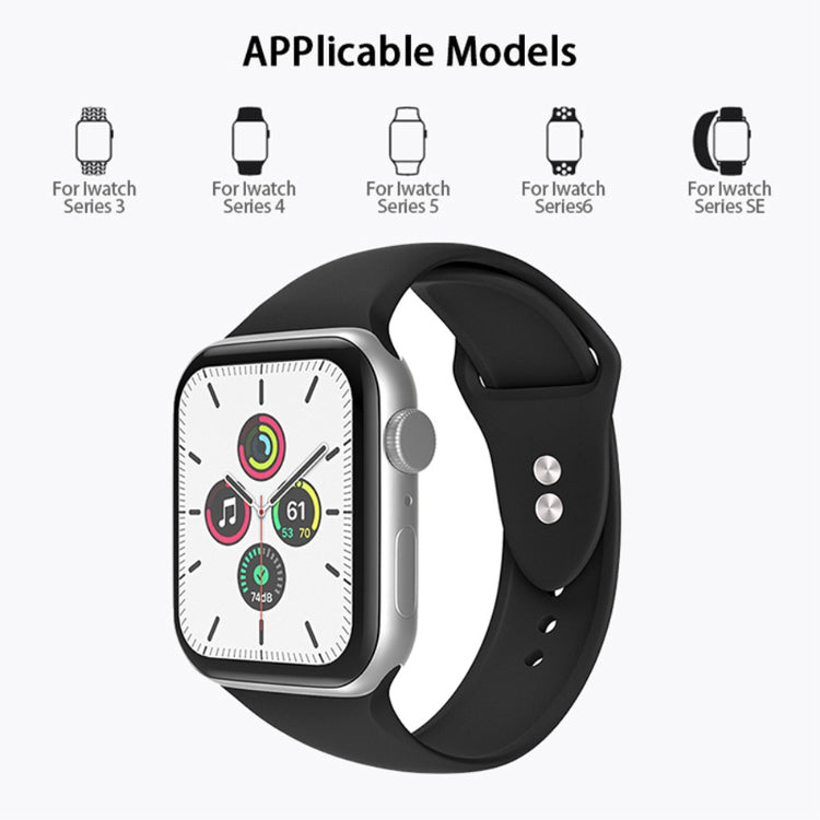 Helt vildt fantastisk Universal Apple Silikone Urrem - Hvid#serie_2