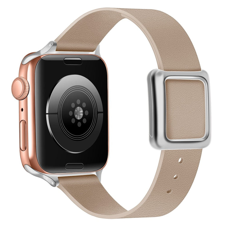 Helt vildt holdbart Universal Apple Ægte læder Rem - Brun#serie_10