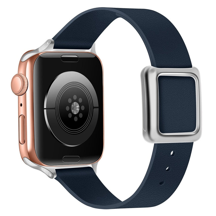 Helt vildt holdbart Universal Apple Ægte læder Rem - Blå#serie_9